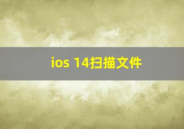 ios 14扫描文件